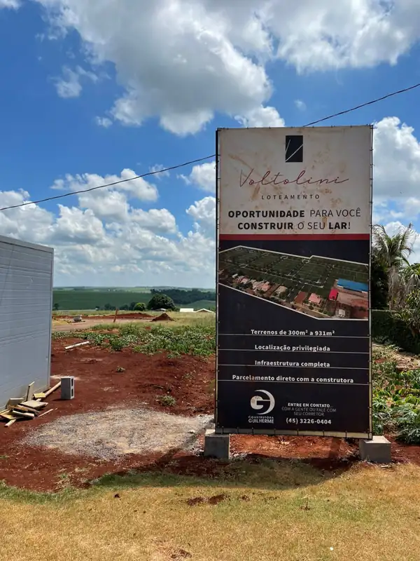 Loteamento Voltolini — Cafelândia/PR — foto 2 da obra executada pela Construtora Guilherme