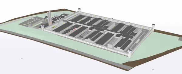 Penitenciária Estadual de Ribeirão do Pinhal — Ribeirão do Pinhal/PR — imagem 8 do projeto, obra da Construtora Guilherme